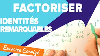 Factoriser avec les Identités Remarquables  Mathrix [upl. by Eronaele709]