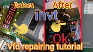 invt vfd repair  Repairing Tutorial  Inovance vfd  invt inverter  invent  How to repair vfd [upl. by Erlin553]