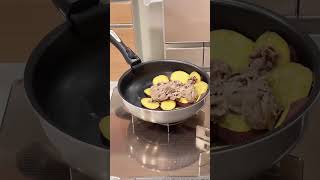 牛肉とさつまいもの塩カラメル❤️時短レシピお料理動画 ズボラ飯 [upl. by Oznohpla857]