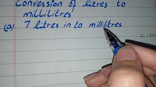 convert 7 litres in to millilitres convert 7l to ml [upl. by Eclud]