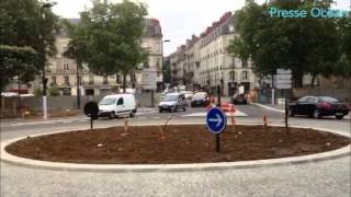 Le square Mercœur à Nantes ouvert à la circulation 19 juin 2013 [upl. by Ettenotna]