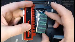 video demonstration on how to install ram SODIMM in a laptop [upl. by Marrissa594]