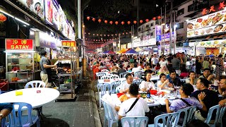 Malaysia Street Food  Jalan Alor Night Market Tour  Bukit Bintang Street Food   亚罗街美食 [upl. by Adrahs]