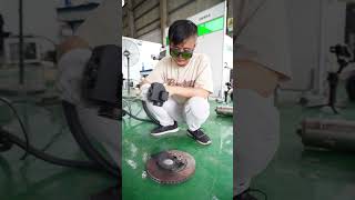 laser rust removal cleaning cleaner lasercleaning lasercleaner DMKlaser dmklaser foryou [upl. by Layman]