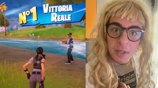 BELLA PC FA VITTORIA REALE SU FORTNITE😱😍 [upl. by Durrell583]