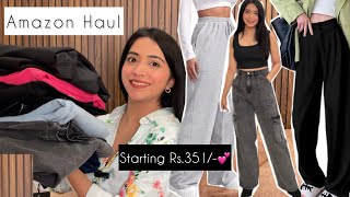 HUGE High Waisted Jeans and Trousers Haul😍  Starting at Rs351 Only 💰💕 Bottom Wear Haul❤️ [upl. by Ennovyahs]