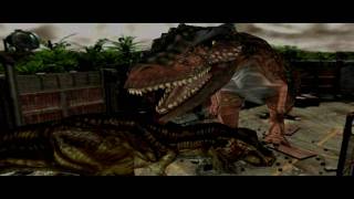 Dino Crisis 2  T Rex Vs Giganotosaurus  1080p [upl. by Eymaj194]