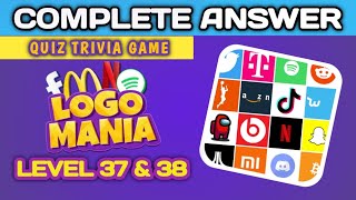 Logo Mania Quiz trivia Game level 37amp38 complete answer brainitquizzes logomania [upl. by Lemra474]