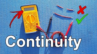 How to Test for Continuity in an Electrical Circuit Using a Multimeter  Tech Tip 31 [upl. by Maud411]