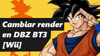 Tutorial de como cambiar render en DBZ BT3 Wii [upl. by Lekkim]