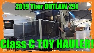 2019 Thor Outlaw 29J  Class C TOY HAULER [upl. by Ialohcin]