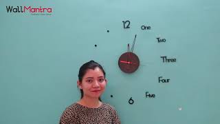 WallMantra Infinity Clock Installation Video [upl. by Alyhs]