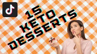 easy keto dessert recipes  15 easy keto desserts  low carb dessert recipes amp ideas [upl. by Adamik]