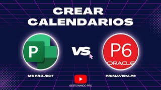 Crea Calendario de Proyectos  💻 MS PROJECT VS PRIMAVERAP6 [upl. by Nihhi]