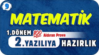 9Sınıf Matematik 1Dönem 2Yazılıya Hazırlık 📑 2023 [upl. by Anoek]