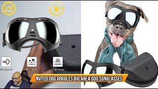 NVTED Dog Goggles Big Area Dog Sunglasses [upl. by Lennon]