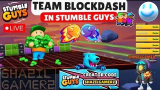 STUMBLEGUYS LIVE 🛑  BLOCK DASH TEAMS WITH VIEWERS 🤝 stumbleguysliveunlimitedblockdashshortslive [upl. by Chessa646]