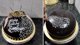 2Kg Chocolate Cake Order Aaya To Comment Kare Kaisha Bana Hai Simple Chocolate Birthday Cake ideas [upl. by Ziagos]