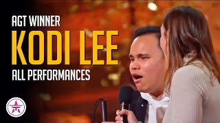 AGT Winner Kodi Lee ALL Performances on Americas Got Talent EVER [upl. by Miarhpe343]