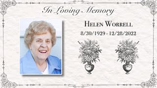 Helen Worrell  Funeral Service [upl. by Cutcliffe244]