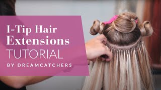 Itip Hair Extensions Tutorial  Full Install by DreamCatchers Head Educator Dorothy [upl. by Adiaros]