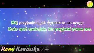 Krzysztof Krawczyk  Mój Przyjacielu karaoke  RemiKaraokecom [upl. by Anahgem]