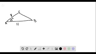 For the following exercises solve the triangle Round to the nearest tenth A35∘ b8 c11 [upl. by Verdha754]