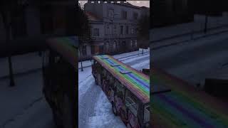 Bus crash in Severograd on bridge  parosred on Twitch shorts [upl. by Nytsirc]