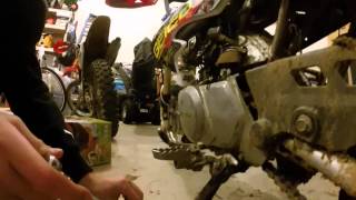 How to Install a Shift Lever on a Dirt Bike [upl. by Terriss]