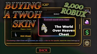 YBA BUYING A TWOH SKIN FROM SKIN CHEST [upl. by Otrebor]