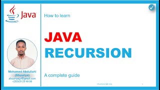 Recursion Uing Java [upl. by Wrigley656]