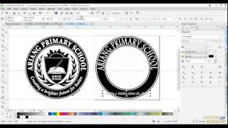 CorelDraw X7 How to design finest Round Logo  Download latest CorelDraw 2023 Update [upl. by Hax]