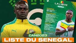 LA LISTES DES 🦁 LIONS DU 🇸🇳 SENEGAL POUR LA CAN 2023🏆 [upl. by Pazice133]