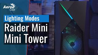 Raider Mini Mini Tower Case  Lighting modes [upl. by Upali176]