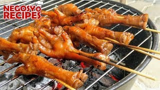 CHICKEN FEET BBQ RECIPE quotADIDASquot  BBQ BUSINESS PART 5 [upl. by Nerral]