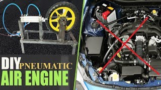 How to Make Pneumatic Powered Air Engine DIY Mechanical Project [upl. by Nakre]