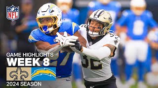 New Orleans Saints vs Los Angeles Chargers  2024 Week 8 Game Highlights [upl. by Antipas665]