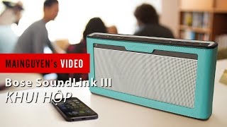 Khui hộp Loa di động Bose SoundLink III  wwwmainguyenvn [upl. by Loredana]