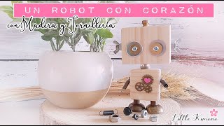 ♻️ Reciclar sobrantes de MADERA Cómo hacer tu propio Robot de madera 🤖 Wooden Robot DIY [upl. by Anenahs168]