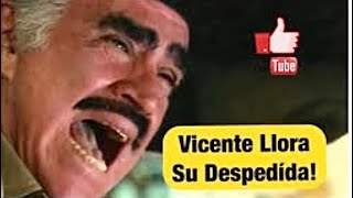 Vicente Fernandez LLORA en SU ÚLTIMO CONCIERTO Chente llora en su despedida [upl. by Lenaj514]