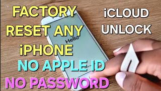 how to factory reset Any iCloud lock iPhone without Apple ID and Password✔ [upl. by Redd]