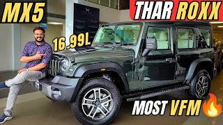 MOST VFM VARIANT😱🔥 THAR ROXX MX5 4X2 2024 REVIEW🔥🤩 1699L😱 Thar Roxx MX5 Diesel AT🔥 Thar Roxx MX5 [upl. by Nivra40]