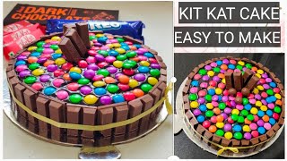 Kit Kat Cake  किट कैट केक  Easy Birthday Cake Recipe [upl. by Tewell799]