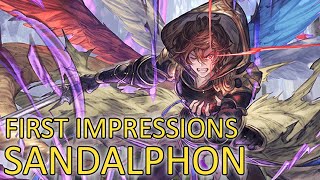 【Granblue Fantasy】First Impressions on Sandalphon Grand ver [upl. by Nyltiac]