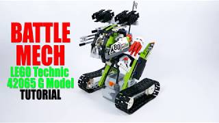 Tutorial for Battle Mech  LEGO Technic 42065 G Model [upl. by Rosenberg]