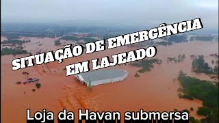 RIO GRANDE DO SUL  ENCHENTE ATINGE A LOJA DA HAVAN EM LAJEADO [upl. by Neved]