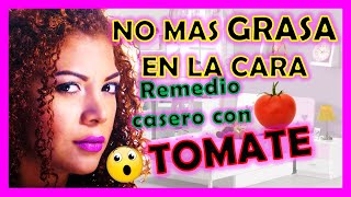 Como Quitar La Grasa de la Cara con Mascarilla de Tomate y limon Receta Casera 🔴 YOLIANA GAMBOA [upl. by Maddi]