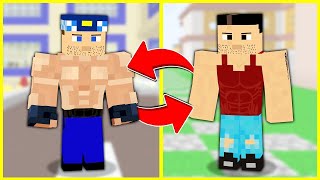 KEREM VE KEMAL 24 SAAT BOYUNCA YER DEĞİŞTİRDİ 😱  Minecraft ZENGİN FAKİR HAYATI [upl. by Torrlow]