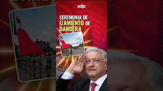 AMLO🔴 CEREMONIA DE IZAMIENTO DE BANDERA🇲🇽 por las VICTIMAS🕊 de los SISMOS del 19 de SEPTIEMBRE🙏 [upl. by Nosnaj]