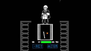 TSUnderswap Papyrus underswap papyrus shorts undertale fangame undertaleau fight [upl. by Haronid723]